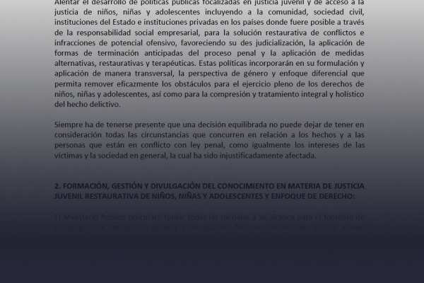 Decálogo Iberoamericano Sobre Justicia Juvenil Restaurativa AIAMP