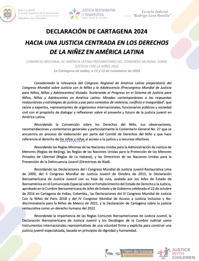 Declaración de Cartagena 2024
